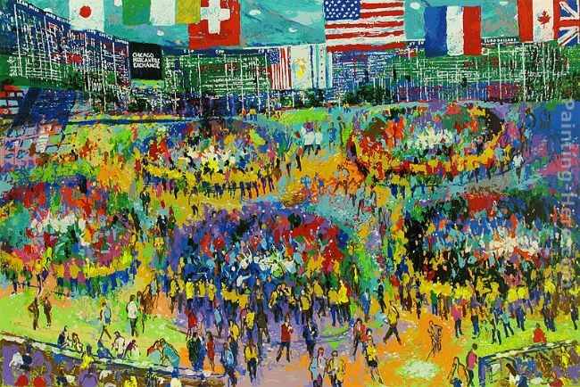 Leroy Neiman The Chicago Mercantile Exchange